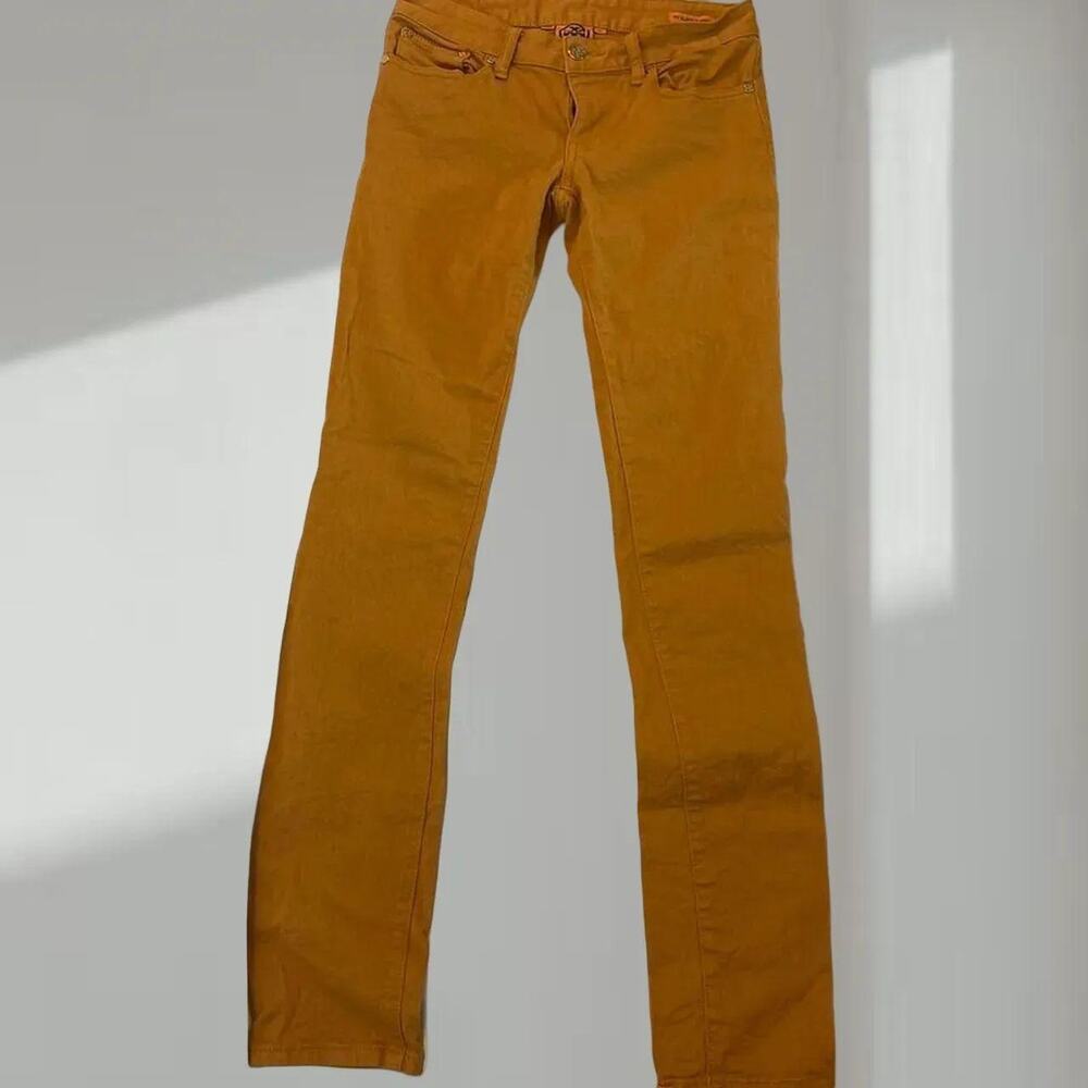Tory burch mustard skinny